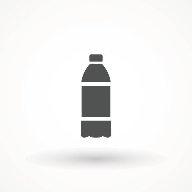 Bir şişe ikon izole edilmiş vektör. su şişesi plastik doldurma simgesi vektör çizimi