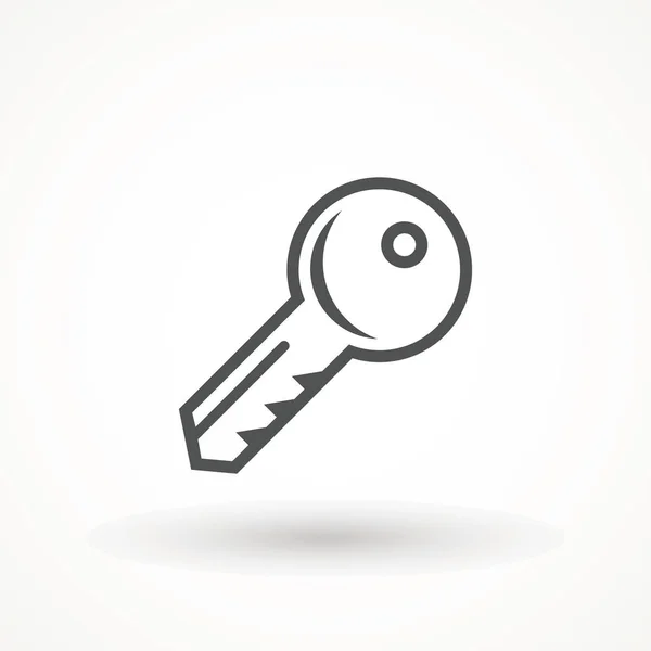 Schlüsselsymbole, isoliert. Tür zu und zu. Zeichen und Symbol. Türver- und -entriegelung Vintage Key Piktogramm, Vektordarstellung. — Stockvektor