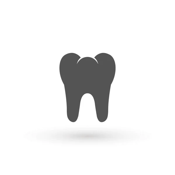 歯の健康的なアイコン、歯のアイコン歯科医フラットベクトル記号。モバイルユーザーインターフェイスきれいな歯、歯科シンボル、ケア、歯科医、医療サインのために — ストックベクタ