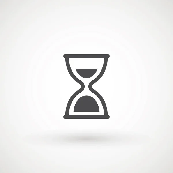 Ícone de ampulheta no fundo branco Horário e Relógio Relógio relógio de areia TIMER — Vetor de Stock