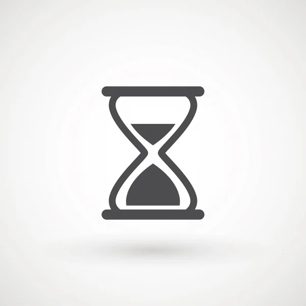 Ícone de ampulheta no fundo branco Horário e Relógio Relógio relógio de areia TIMER — Vetor de Stock