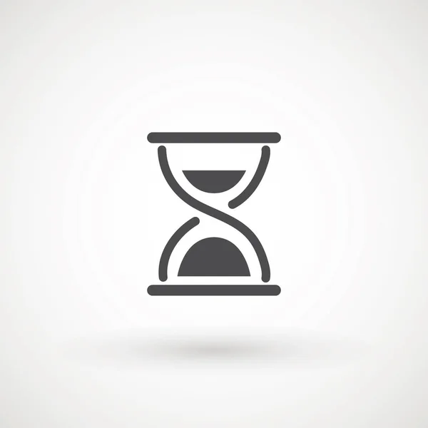 Hourglass icon on white background Time and Clock HOURGLASS TIMER sand clock — 스톡 벡터