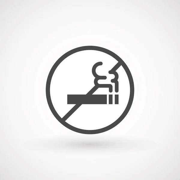 Nenhum vetor de ícone fumante Ícone de cigarro Icon Ilustração grande para qualquer uso. ícone de fumaça isolado símbolo símbolo logotipo modelo —  Vetores de Stock
