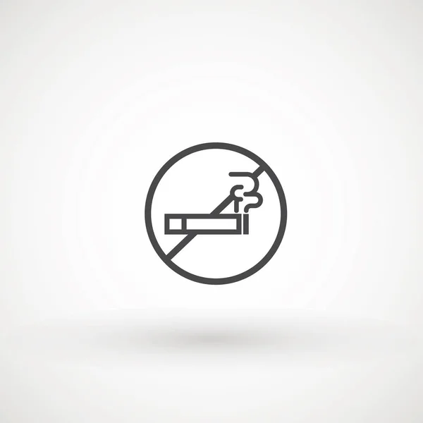Nenhum vetor de ícone fumante Ícone de cigarro Icon Ilustração grande para qualquer uso. ícone de fumaça isolado símbolo símbolo logotipo modelo —  Vetores de Stock