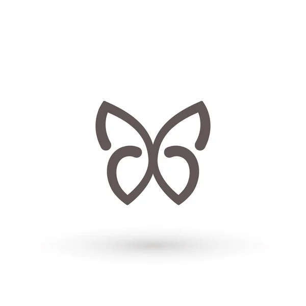 Icono de mariposa. Concept Logo Design Template Conjunto de silueta de mariposa, ilustración vectorial — Vector de stock