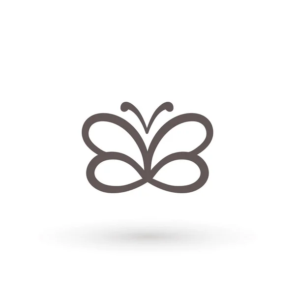 Icono de mariposa. Concept Logo Design Template Conjunto de silueta de mariposa, ilustración vectorial — Vector de stock