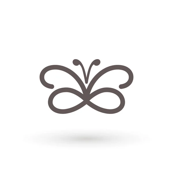 Icono de mariposa. Concept Logo Design Template Conjunto de silueta de mariposa, ilustración vectorial — Archivo Imágenes Vectoriales