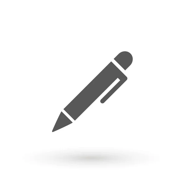 ペンアイコン。ウェブサイトのデザイン、ロゴ、アプリ、 UIのペンシルアイコンシンボル。ベクトルイラスト隔離された平面設計. — ストックベクタ