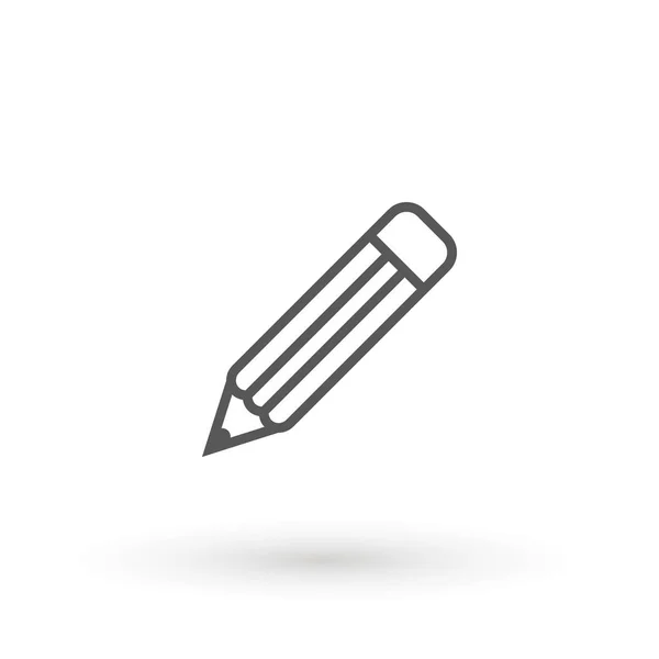 Icône de stylo. Symbole d'icône de crayon pour votre conception de site Web, logo, application, interface utilisateur. Illustration vectorielle. isolé. Conception plate . — Image vectorielle