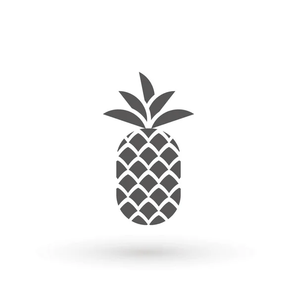 Ananas Symbol minimales Zeichenvektordesign. Ananas-Symbol. trendiges tropisches Element. Vektorgrafiken. isoliert. — Stockvektor