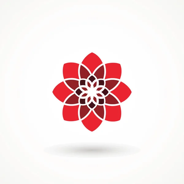 Flower Icon en estilo plano de moda aislado sobre fondo gris. Símbolo de primavera para el diseño de su sitio web, logotipo, aplicación, interfaz de usuario — Vector de stock