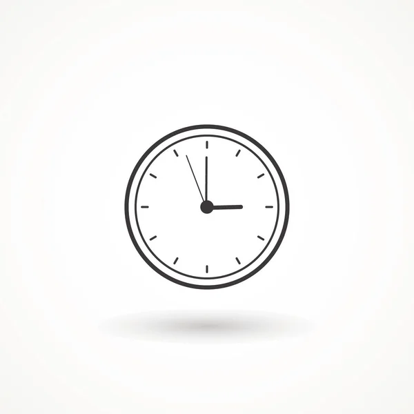 Clock Icon Trendy Flat Style Isolated Background Clock Icon Page — 스톡 벡터