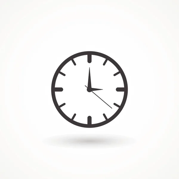 Clock Icon Trendy Flat Style Isolated Background Clock Icon Page — 스톡 벡터