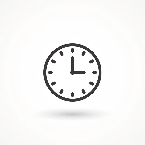 Clock Icon Trendy Flat Style Isolated Background Clock Icon Page — 스톡 벡터