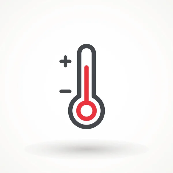 Thermometer Icon Trendy Flat Design Simple Sign Temperature Measuring Weather — Stock Vector