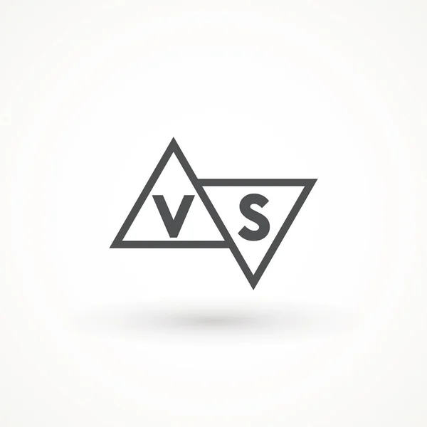 Letters Icon Logo Σχεδιασμός Έμπνευση Λογότυπο Πρότυπο Στοιχείο Σχεδιασμού Ανταγωνιστής — Διανυσματικό Αρχείο