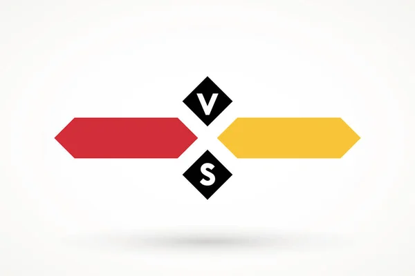 Versus或Vs字母图标设计灵感标识模板设计元素竞争对手 竞争对手等 — 图库矢量图片