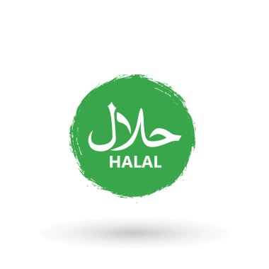 Helal logo vektör. Helal Gıda amblemi. Tasarım imzala. Sertifika etiket. Uygulamalar ve Web siteleri için gıda ürün diyet etiket