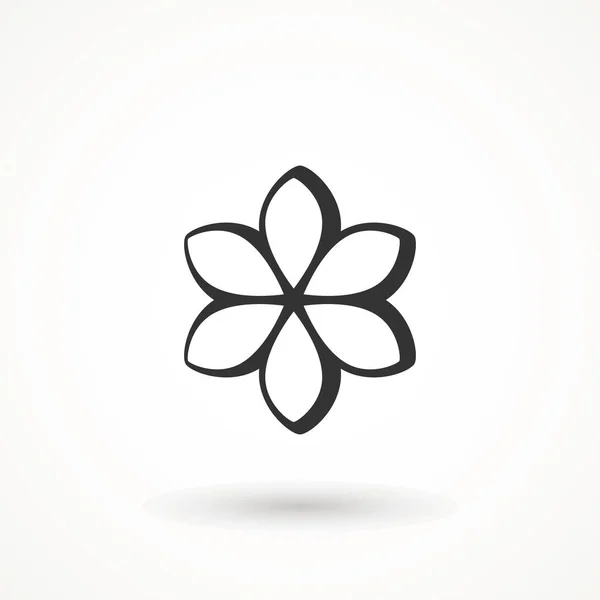 Signo de icono de flor Símbolo de primavera para el diseño de su sitio web, logotipo, aplicación aislada sobre fondo blanco. — Archivo Imágenes Vectoriales
