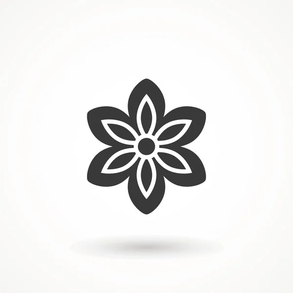 Signo de icono de flor Símbolo de primavera para el diseño de su sitio web, logotipo, aplicación aislada sobre fondo blanco. — Vector de stock