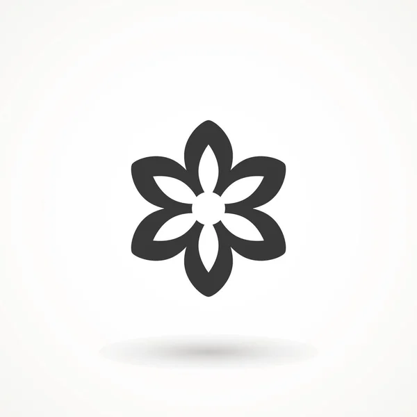 Signo de icono de flor Símbolo de primavera para el diseño de su sitio web, logotipo, aplicación aislada sobre fondo blanco. — Vector de stock