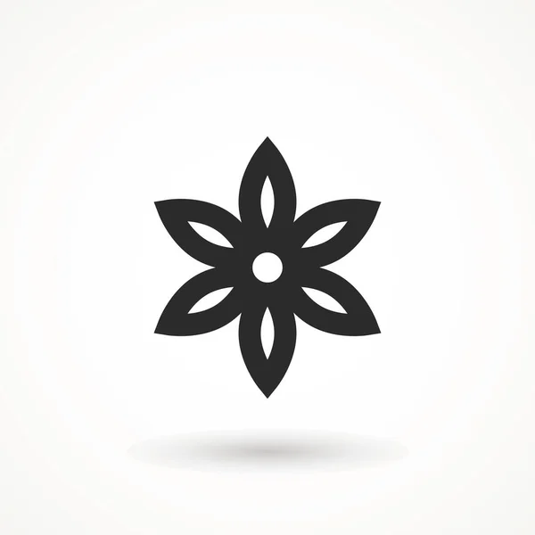 Signo de icono de flor Símbolo de primavera para el diseño de su sitio web, logotipo, aplicación aislada sobre fondo blanco. — Vector de stock