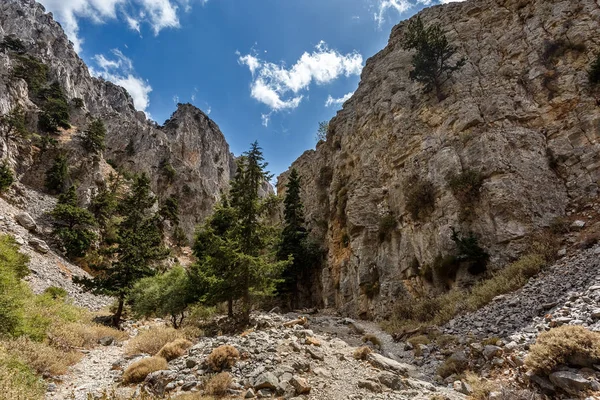 Rochas de Imbros desfiladeiro. Creta. Grécia . — Fotografia de Stock