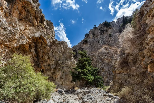 Скелі Імброс ущелині. Крит. Греція. — стокове фото