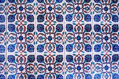 Antika çini yapılan tablo, güzel yüzey