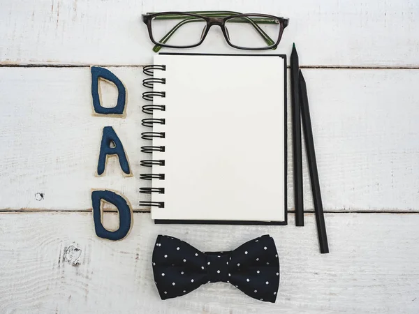 Prázdná Poznámka pad pro otcové blahopřání — Stock fotografie