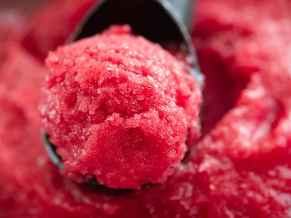 Crimson, refreshing berry ice cream Royalty Free Stock Images