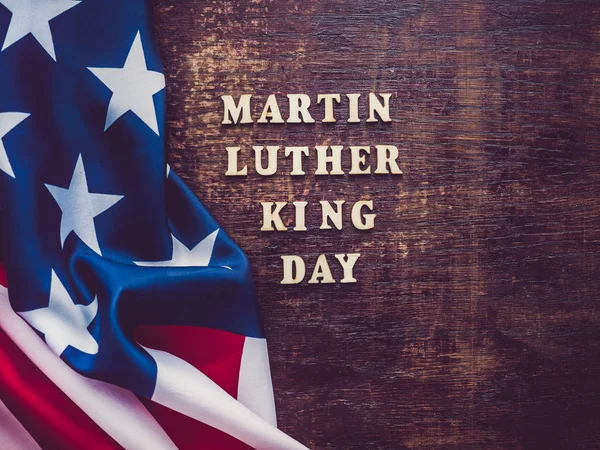 Martin Luther King Jr. Beautiful, bright card — Stock Photo, Image