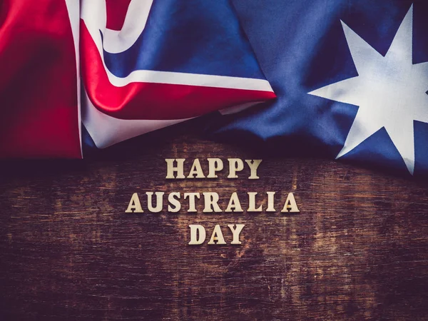 Australien-Tag. schöne, helle Karte. Ansicht von oben — Stockfoto