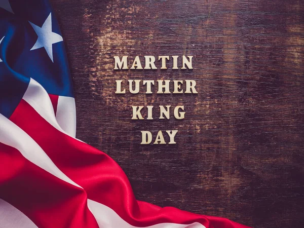 Martin Luther King Jr. Hermosa y brillante tarjeta — Foto de Stock