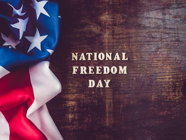 Dia Nacional da Liberdade. Bonito, cartão de saudação brilhante — Fotografia de Stock