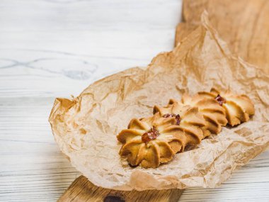 Taze ev yapımı hamur işleri. Yaklaş, kenar görünüm