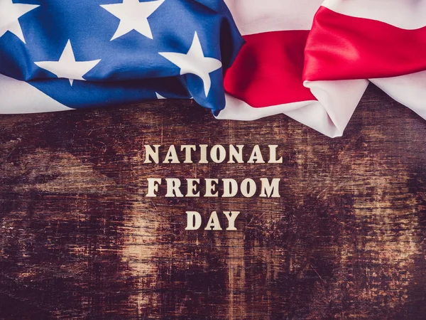 National Freedom Day. Beautiful, bright greeting card — Stock Photo, Image