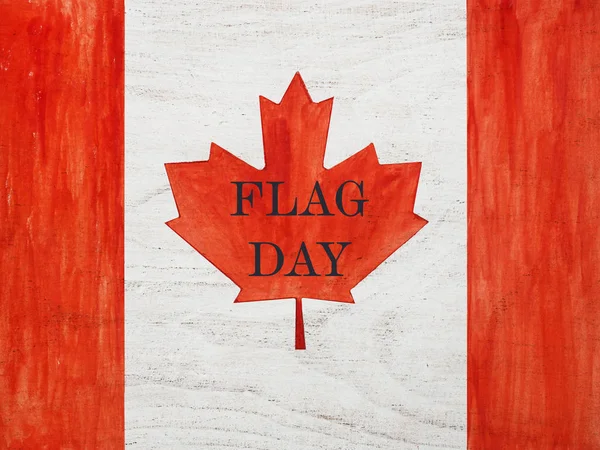 Beau dessin du drapeau canadien. Gros plan — Photo