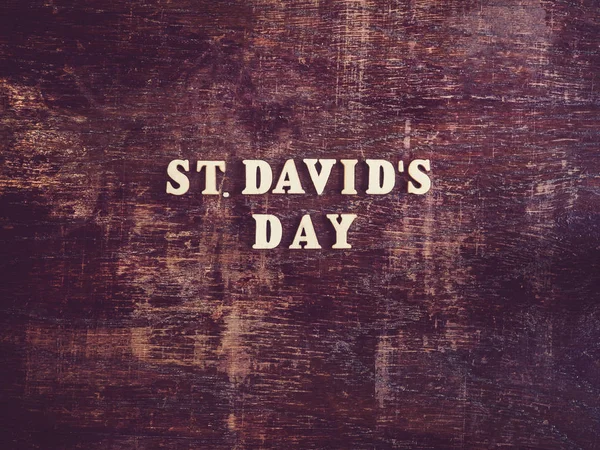 St. David's Day greeting card. Close up — ストック写真