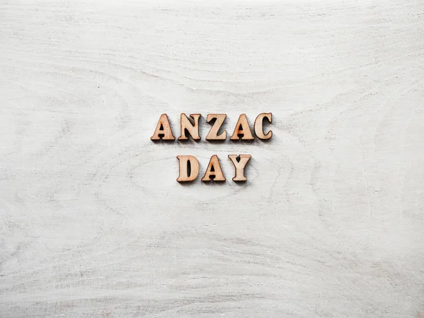 Anzac Day Lest Forget Beautiful Greeting Card Close View National — Stock Photo, Image