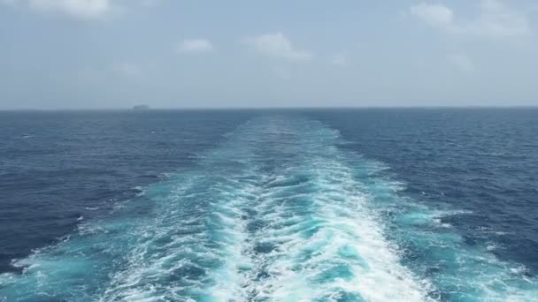 Trace of a cruise ship. HD 1080p — Stock Video