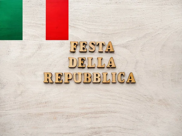 Día Nacional Italiano Festa Della Repubblica Italiana Bonita Tarjeta Felicitación — Foto de Stock