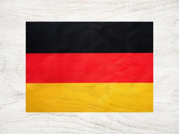 Bandeira Alemã Belo Cartão Felicitações Close Vista Cima Conceito Nacional — Fotografia de Stock