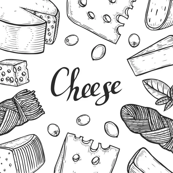 Vector de leche de queso — Archivo Imágenes Vectoriales