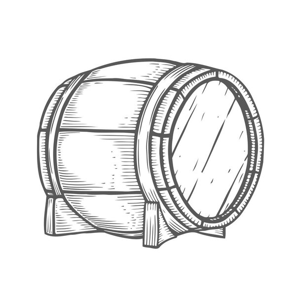 Деревянная бочка
