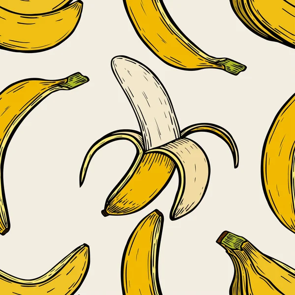 Pozadí s banány — Stockový vektor