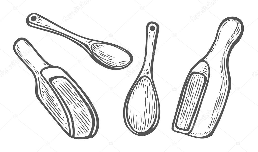 Set of Wooden spoons