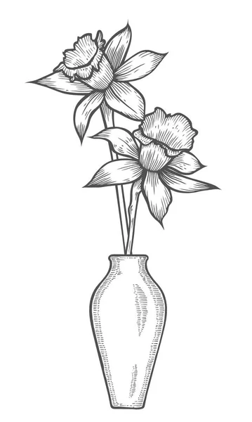 [Download 45+] Sketsa Gambar Vas Bunga Hitam Putih