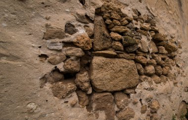 Yapı (arka plan). Eski evin duvarları.