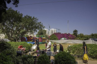 İsrail devleti 70 yaşını kutluyor. Ashkelon 19 Nisan 2018